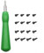 For Ring Doorbell Fixing Kit Screwdriver and 16 Replacement Screws for All Models (green)