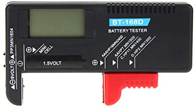 Digitaler Batterietester Voltprüfer für 9V 1,5V Knopfzelle Universal Wiederaufladbar Aaa AA C D Batterie Testgerät