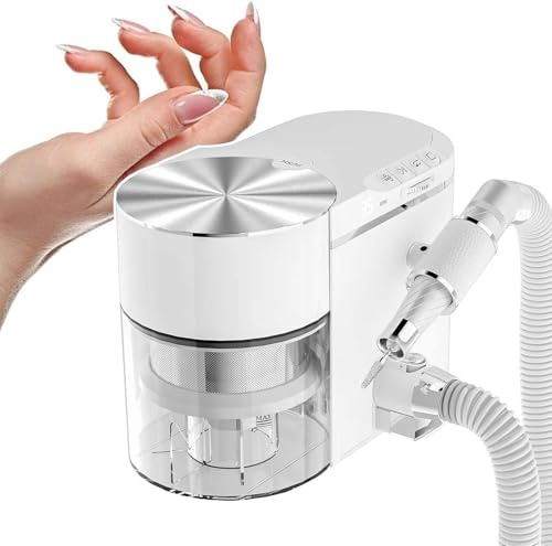 JIANGYUXINLI Ponceuse Ongles Professionnelle avec Aspirateur, Machine Manucure/Pédicure Silencieuse ≤68dB, 30 000 TR/Min Moteur sans Balais, Vitesse Réglable pour Salon de Beauté