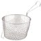 KitchenCraft Cesta para freidora, extra profunda, acero inoxidable, diseñada para mayor seguridad y para sartenes de 20 cm (8''), plateada