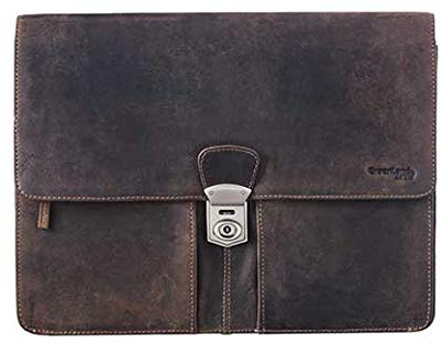 Greenland Nature Stone Portfolio Collegemappe Leder 36 cm