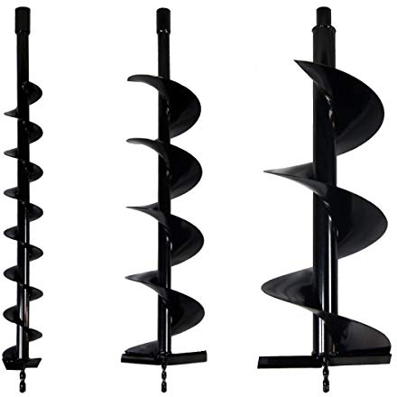 Juego de Brocas Ø 80 + 150 + 250 mm para Taladro de Tierra