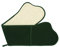 THE BRITISH TEXTILES CO Double Oven Glove 92x20cm Hunter Green 100% Cotton Plain