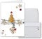 NEUSER PAPIER 30x Weihnachtskarten-Set DIN A6 in Weiß mit Weihnachtsbaum und Sternen - Faltkarten mit passenden Umschlägen - Weihnachtsgrüße für Firmen und Privat