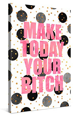 PICANOVA – Make Today 40x60cm – Premium Leinwanddruck – Kunstdruck Auf 2cm Holz-Keilrahmen Für Schlaf- Und Wohnzimmer Von Elisabeth Fredriksson