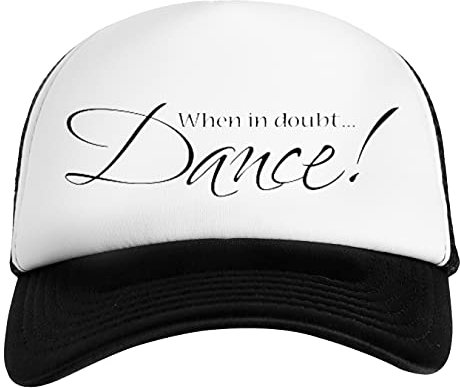 When In Doubt Dance Weiß Schwarz Unisex Kinder Baseball Cap Kids White Black