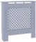 vidaXL Heizkörperverkleidung mit Querlatten Heizungsabdeckung Heizungsverkleidung Heizkörperabdeckung Heizung Abdeckung Heizkörper MDF Grau 78cm