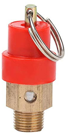 Pressure Release Valve, Spring Type Safety Valve, 3pcs 8KG Brass Air Compressor Safety Relief Valve Pressure Release Valve Regulator (G1/4'')