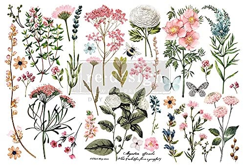 Prima Marketing Re-Design Decor Transfers 6X12 3/Sheets-Botanical Paradise -RE653378