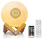 Qur'an Mond Lampe, Smart Touch Bluetooth Lautsprecher 3D Mondlicht Nachtlicht, 7 Farben LED Lampe Speaker, Nachtlampe Farbwechsel Nachttischlampe Tischlampe