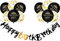 Happy 60th Birthday Banners Men Women 60th Birthday Banner Bunting Black Gold Personalized Including 12 Pack 12” Latex Printed Balloons Women Men 60 Decorations Supplies