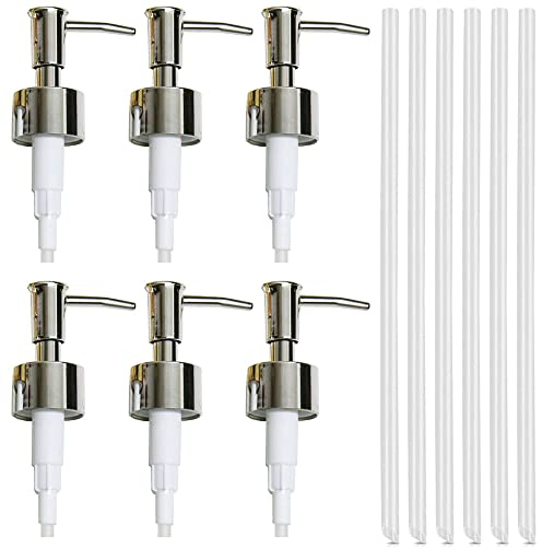 6 Stück Ersatz Seifenspender,Gewinde Flasche Seifenspender,Seifenspender Pumpe,Pumpenkopf Für Flaschen Aufschrauben,Seifenspenderkopf,Seifenpumpe,Wird In Wohnungen,Hotels,Küchen,Badezimmern Verwendet