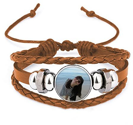 Ellie Yao Beautiflu Armband mit Meereswellen-Motiv, Leder, Schmuck