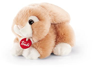 Trudi Coniglio Jeremy sdraiato Coniglietto Peluche Mascotte e animali fattoria. Regalo del Compleanno e Festa Mamma e papà | 16x15x18cm Taglia S | Animali da fattoria | Modello 23559