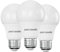 paul russells LED GLS - Dimmable Edison Screw Light Bulbs, 8.5W 806Lumens E27 A60 LED Bulbs, 60w Equivalent LED, 2700K Warm White, Dimmer Standard ES Energy Saving Ceiling Light, Pack of 3
