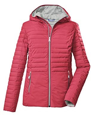 Killtec Femme Veste matelassée à capuche/veste en duvet KOS 117 WMN QLTD JCKT, coral pink, 38, 37928-000