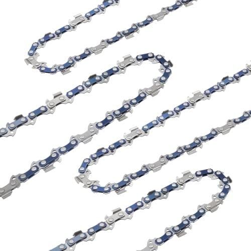 O-CONN 4 Pack 16 Inch Chainsaw Chain 3/8 LP Pitch .043'' Gauge 56 Drive Links Fits Greenworks, DeWalt, Poulan, Milwaukee and more