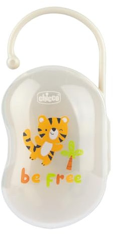 Chicco Portasucchietto Doppio, Portaciuccio Neonato, Versatile e Igienico, Facile Da Agganciare, Forma Ergonimica, Starilizzabile, 0 Mesi+, Grigio