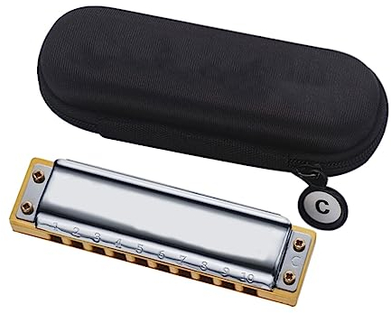Mundharmonikas Mundharmonika Diatonische Harfe Professionelle 10 Löcher Mundharmonika Kamm Musikinstrumente (Color : Key Bb)