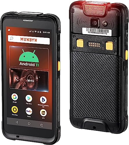 MUNBYN Android 13 Barcode Scanner, Wi-Fi 6 Mobiler Computer Handheld PDA 5.5 Datenterminal Zebra SE4710 3+32GB Bluetooth GPS 1D 2D QR Barcode Scanner IPDA086