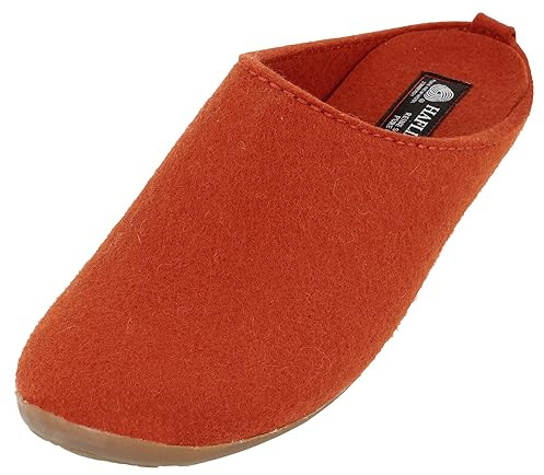 HAFLINGER Everest Fundus Filzpantoffeln im schlichten Design Fuchs, Gr. 37