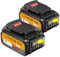 2Pcs 18V 6Ah/6000mAh Remplacement de la Batterie pour DeWalt 18V Batterie DCB180 DCB181 DCB182 DCB184 DCB201 DCB200 Batterie pour DeWalt 18V