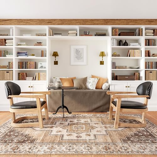 Rugs USA Laurel Medallion Teppich, maschinenwaschbar, 12,7 x 20,3 cm, Sand