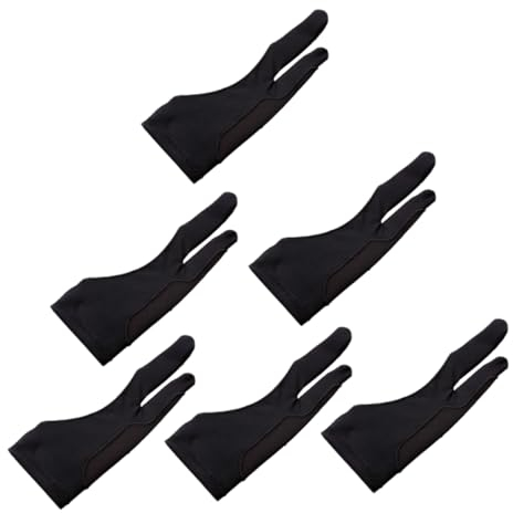 STOBOK 6St Fingerhandschuhe Stift-Display-Handschuh Telefon Tablet handschuh zeichenhandschuh Mini-Tablet Stifttablett Doppelfinger-Handschuhe Zeichenblock für Tablets klein