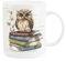 Purely Home Book Mug - Owl Literature Themed Gift/Present for Readers - Tea/Coffee White Bone China Mug