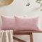 Softalker Kissenbezüge Altrosa 30x50 flauschig 2 Stücke Kissenhüllen Sofakissenbezüge Nackenkissen Dekokissen Couchkissen Kissen Aesthetic Deko für Sofa Wohnzimmer Schlafzimmer Bett