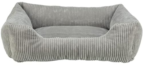 TRIXIE orthopädisches Hundebett Vital Jonna 60x50 cm in grau - hochwertiges Hundekissen mit Memory Schaum - Hundekorb für ältere Hunde - gelenkschonend und entlastend – 37263