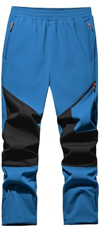 WILLIT Kinder Softshellhose Gefüttert Schneehose Thermohose Jungen Mädchen Skihose Winter Wasserdicht Wanderhose Winddicht mit 3 Taschen