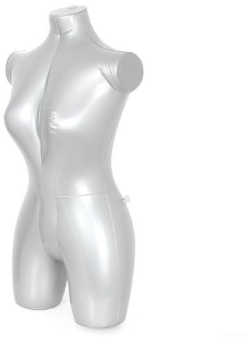Aufblasbare weibliche Schaufensterpuppe, halblang, tragbare aufblasbare Schaufensterpuppe, Torso, für Bekleidungssammlungen, Schmuck-Displays