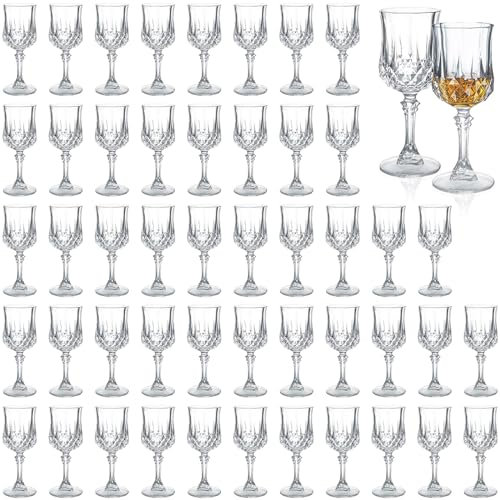 Soopiiso Cordial-glasögon, 50 ml, shotglas set med 48, shotglas med stjälk/sherryglas/tequila shotglas