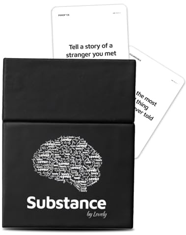 Substance Kartenspiel - 90 Gesprächskarten für Erwachsene, Paare, Freunde, Kollegen, Fremde - Sinnvolles, tiefes Gespräch gestartetes Kartenspiel für Spieleabend oder Date-Nacht - 2-6 Spieler