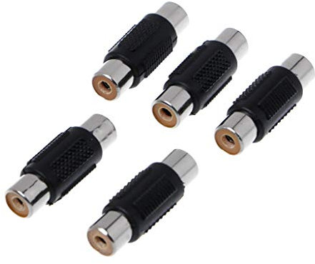 KADSXIYA 5 pz RCA femmina a RCA femmina o video cavo jack adattatore connettore