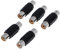 KADSXIYA 5 pz RCA femmina a RCA femmina o video cavo jack adattatore connettore