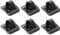 sourcing map 6pcs Bicycle C-Clips Clamps Housing Hose Guide Brake Derailleur Shift Cables with Adhesive Seat for MTB, Black
