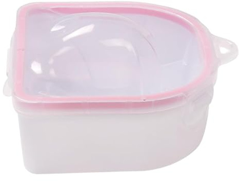 Nail Polish Remover Bowl | Double Layer Acrylic Nail Remover Bowl Soak Off Gel Nail Powder Remover for Home Salon Tool