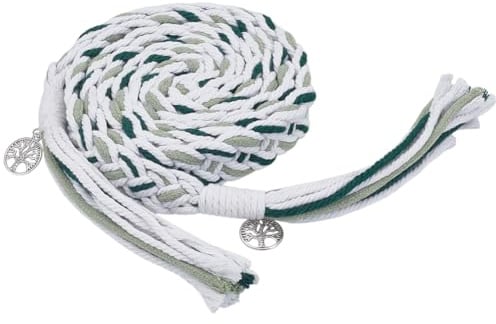 FREEBLOSS 75 Pollice Matrimonio Lasso Corda In Morbido Cotone Handfasting Cordoncino Per Matrimonio Tradizionale Lasso Corda Con Pendenti Mano Per Cerimonie Rituali Uniti Verde E Bianco