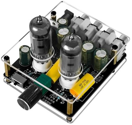 Pesfehhy Audio Amplifier 6j3 Vacuum Tube with HIFI Preamplifier DC Input Bile Buffer Speaker with Upgraded for Home Theater DIY