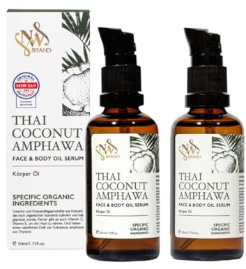Bio Kokosöl | Gesichtsöl für trockene Haut | Gua Sha Öl Mit Vitamin C und E | schnell einziehend