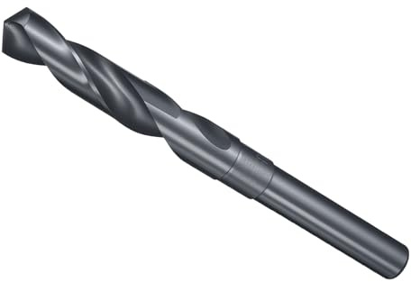 METALLIXITY Drill Bit (16mm), 1/2 Reduced Shank Round 4341 High-Speed Steel 118° Bits for Drilling Holes in Thin Metal Steel Wood Plastic Aluminum DIY Project | High-Speed Steel Bits for Drilling Medium to Low Thin Steel Copper Aluminum Wood Plastic DIY Project Nitriding Black