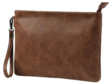 Handgelenktasche Herren Vintage Herren Clutch Taschen Luxus Business Clutch Taschen Herren Handtaschen Umschlagtaschen Leder Clutch Taschen