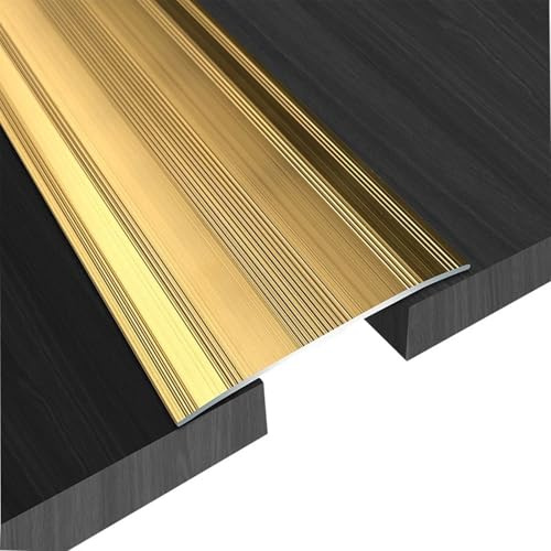 JTPMYFT Wood Floor Joint Strips, Tile Carpet Edge Strips, Suitable For Threshold Strips With A Gap Width Of Less Than 5CM(Gold)