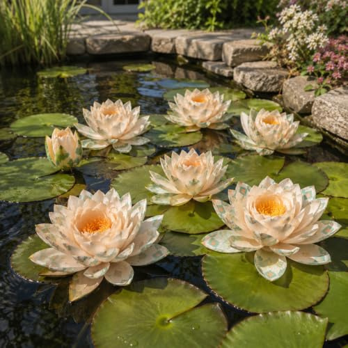 Atemberaubend Lotosblumen,kübelgeeignet,schattenverträglich,Gefüllte-20 uds.-G