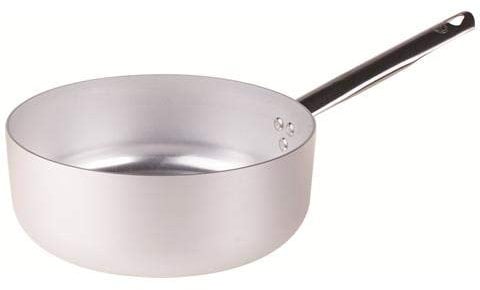 Pentole Agnelli Alluminio ALMA10734 Linea 3mm Casseruola Bassa con 1 Manico, 34 cm, Acciaio