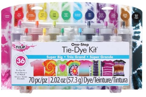 Tulip One Step Tie Dye Kit: Super Big 12 Colors teñido Anudado, Colores, 1 Pack (Duncan Enterprises 31679)