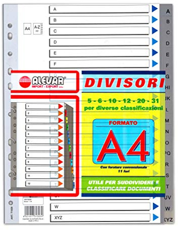 Alevar 3130/20 Trennblätter für Ringordner