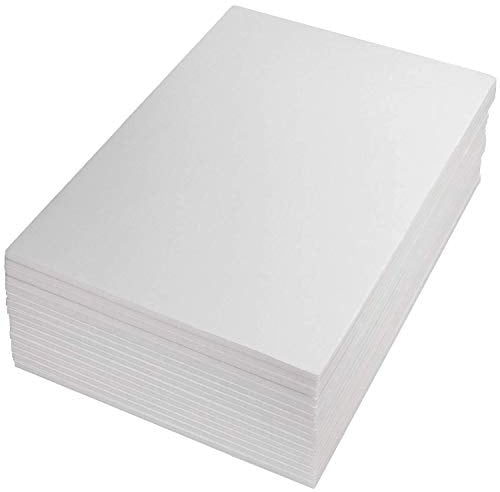 ASelected 16 Pack A3 (420 x 297mm) Foam Board, 5mm Thick Polystyrene Foam Sheet for Model Making, Mounting Photos, Presentations, Arts and Crafts Projects (White)
